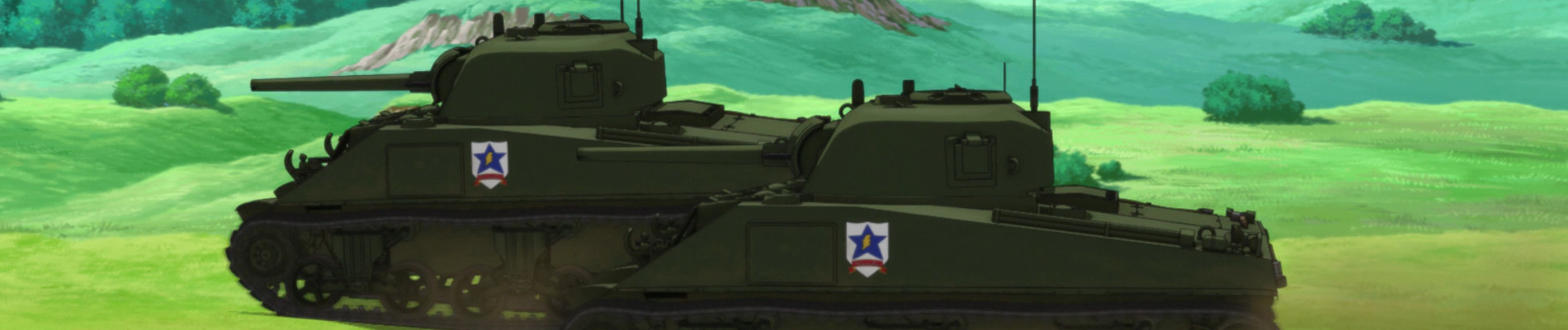 Poster de Fushou Akiyama Yukari no Sensha Kouza: M4 Sherman in Girls und Panzer